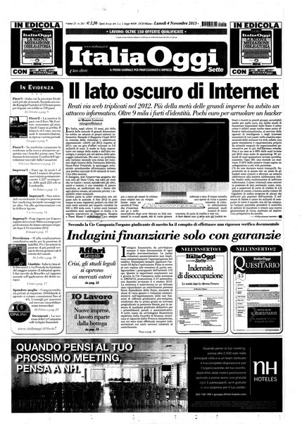 Italia oggi : quotidiano di economia finanza e politica